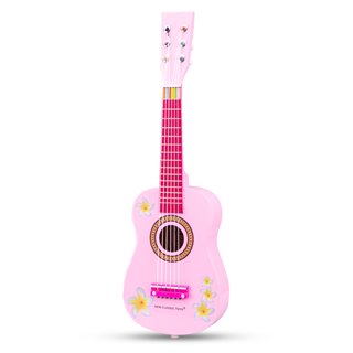 Guitar - Pink with Flowers